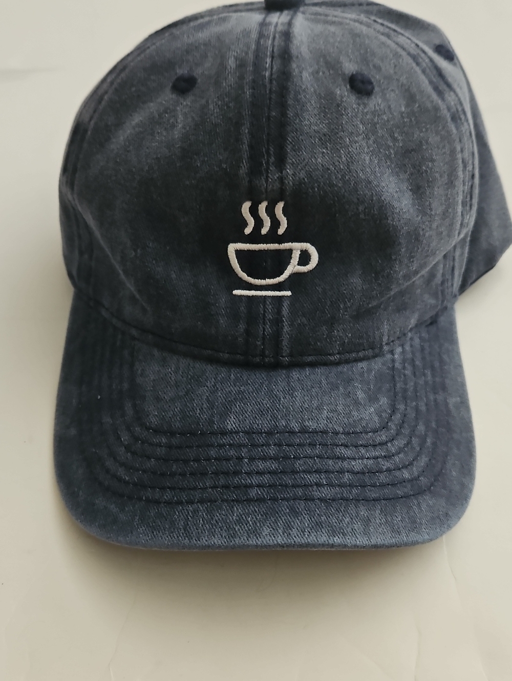 NEW Baseball Cap With Hot Coffee Embroidery